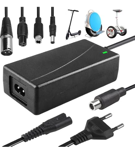 Chargeur Hoverboard / Scooter électrique 42V 2A - 6 Connecteurs Inclus, Prise UE, Indicateur LED
