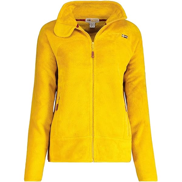 Geographical Norway Twelve Lady - fleece jas dames warme ritssluiting - herfst winter lente warme damesjassen dames sport - lange mouwen trui bont zacht outdoor comfort, Koraal, M