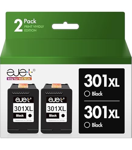 QUALITONER - 1 Cartouche Compatible Pour HP 301 XL 301XL Noir Pour HP