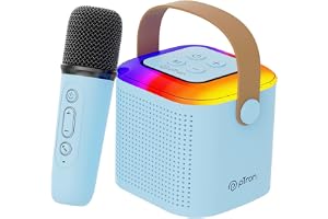 pTron Newly Launched Fusion Tunes 10W Mini Bluetooth Speaker with Wireless Karaoke Mic, 8Hrs Playtime, Vivid…