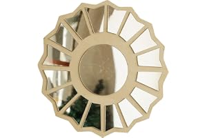 Boho Spegel | Träspegel Inredning Till - Vintage Estetisk Trädekoration För Sovrum Lantstil