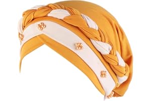 MoreChioce Bonnet Femme Turban,Indien Bandana Élastique Headwrap Chic Chapeau Casquette Head Wrap Cap Foulard Cheveux