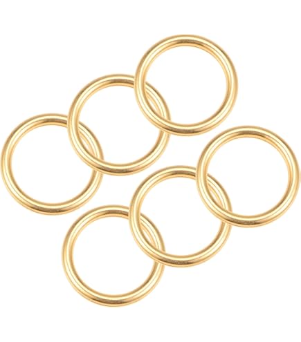 Anelli Saldati Metallo QUARKZMAN Anelli O In Acciaio Inox 304 - 10 Pezzi, 35mm Esterno, 5mm Spessore Anelli Saldati Per Fai Da Te