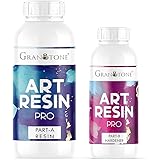 GRANOTONE Crystal Clear 2:1 Epoxy UV Resin and Hardener 150 Grams Liquid Art Kit Long Lasting Smooth Finish Non Toxic Easy to Use with Self Leveling Suitable for Jewellery and Keychain Making: 