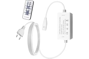 ‎ALITOVE ALITOVE AC 190V-260V Controller nur für einfarbige COB-LED-Streifen, AC Direktstecker-Adapter mit RF-Fernbedienung, Kompatibel mit B0DFHF4Y43 B0D3HFZBY4 B0CD2CG71W (Kein LED-Licht)