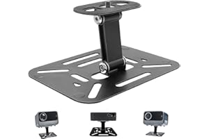 VIQIHEOE Supporto per Proiettore Desktop, Supporto Proiettore Mini Desktop, Multifunzionale Porta Proiettore con Interfaccia a Vite da 1/4, Nero di Bracket Regolabile per Projective da Tavolo
