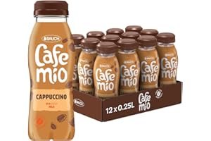 Cafemio Cappuccino | Eiskaffee-Genuss To-Go | Einzigartiger Kaffeegeschmack mit bester Alpenmilch aus Österreich | die Kaffeepause für unterwegs | 12x 250ml PET