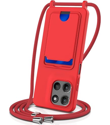 YAMCCCSE Custodia per Cellulare Girocollo per Motorola Moto G72 Tracolla - Collana/Necklace Cordoncino,Practical Stylish Trasparente Silicone TPU Flessibile Antiurto Protettivo Cover