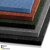 Tapis anti chute etm Play-Protect Plus en 5 coloris Made in Germany | SET de 2 pièces - épaisseur 22mm | amortit les chocs - usage outdoor | 100x50cm, vert