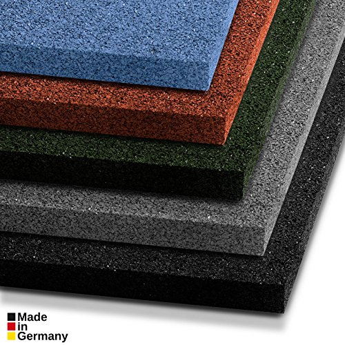 Tapis anti chute etm® Play-Protect Plus en 5 coloris Made in Germany | SET de 2 pièces - épaisseur 22mm | amortit les chocs - usage outdoor | 100x50cm, vert