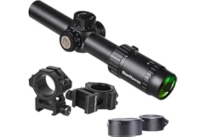 ‎WESTHUNTER WestHunter Optik HD 1-6x24 IR SFP Zielfernrohr für die Jagd, 30 mm, Rot-Grüne Beleuchtung, Präzision Taktisch 1/5 MIL Schießen Gewehrzielfernrohre | 2 Arten von Fadenkreuzen