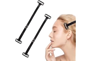 NJCXOLA 2Pcs Forcina Invisibile Lifting Facciale,Fascia Capelli Sollevamento,Fasce Lifting Viso con Clip,Fasce per Lifting Facciale,Fascia Capelli Sollevamento Facciale,Fascia Elastica Lifting Viso