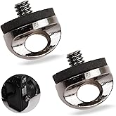 Drwosm 2 pieces 1/4 inch camera mounting screw, adapter screws set for camera strap, D-ring, Qr plate and tripod accessories,
