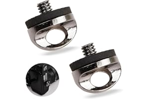 DRWOSM 2 Stück 1/4" Zoll Kamera Befestigungsschraube,Adapter-Schrauben Set für Kameragurt D-Ring,Qr-Platte und Stativ Zubehör,Praktische Schraubadapter für Tragegurt,Tripod und mehr