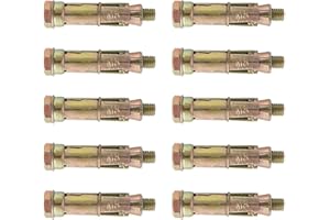 TENGYIF 10 Stück Schwerlastanker M8 x 60 mm Keilanker Bolzenanker Ankerbolzen für Beton Schwerlast, Expansion Schraube Dehnschraube expansionsschraube für Beton Schwerlast DIY Fassaden Schwerlastduebel