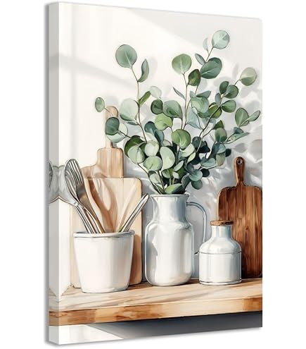 Poster Vintage Con Limoni E Margherite - Stampa Su Tela 30x40 Cm, Decorazione Murale Per Cucina, Soggiorno, Camera