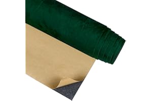 CRE8TIVE Papier peint autocollant en feutre vert - Tissu velours - Film épais - Pour meubles - Vintage - Chambre à coucher - Film adhésif pour meubles, plan de travail, armoire, chambre d'enfant - 30