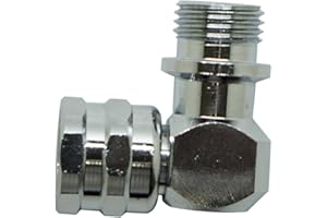 Scuba Choice Snorkel Master 90 Degree Swivel Adaptor UNF for Regulator LP Hose, 2" x 9/16"- 18"
