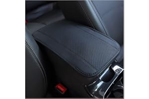 GTLM Four Seasons Protector Reposabrazos Coche Universal,Funda Impermeable para Reposabrazos Coche Center Console Mat,Cuero Apoyabrazos Coche Adecuado para 19 * 32cm Funda Reposabrazos (Negro)