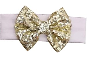 lankater Abbastanza Infant Paillettes Capelli Della Fascia Delle Fasce Dei Capelli Wrap Con Papillon Bambino Accessori Per Capelli Per Il Bambino
