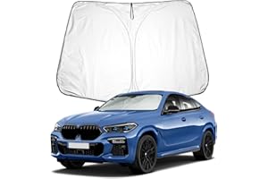 BIXUAN X6 Pare-Soleil Compatible avec BMW X6 G06 2020-2023 Pare-Brise pour X6 Avant de Voiture Protection Contre Le Vent pour G06 Avant Bloque la Couverture UV