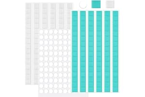 CKANDAY 192 Stück entfernbare selbstklebende Poster-Knete + 120 Stück 10 mm doppelseitige Klebepunkte Montagekitte wiederverwendbare Wand-sichere Klebeknete zum Aufhängen von Bildern Fotorahmen Partyzubehör