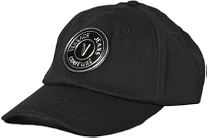 VERSACE JEANS COUTURE Chapeau Baseball pour femme de marque, modèle with Central Sewing 74VAZK16ZG167, fabriqué en coton.