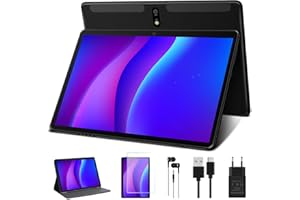 JUSYEA Tablet 10 Pollici Tablets PC 5G WiFi, Processori 2.0 Ghz, 4 GB+64 GB, Android 11, Bluetooth 5.0, Batteria 8000mAh, 5 MP+8 MP - Nero