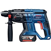 Bosch Professional 18V System Akku Bohrhammer GBH 18V-20 (SDS Plus, Schlagenergie: 1,7 Joule, Bohr-Ø max.: Beton/Stahl…
