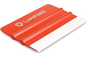Luxshield Spatola per pellicola mini-spatola con bordo in similpelle - Strumento per l'applicazione di pellicole per auto, Pellicole oscuranti, Pellicola per finestrini Pellicola