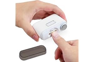 Focenat Coupe Ongle Electrique, Coupe-Ongles Automatique, Rechargeable USB, Lime a Ongle Electrique avec Lumière LED et Rangement Automatique pour Enfants Adultes et Personnes Âgées