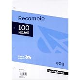 Raylu Paper A4 Perforated Paper Refill, 100 Sheets 90 g, Paper for Binder and Carpenter, Refills for School, University and O