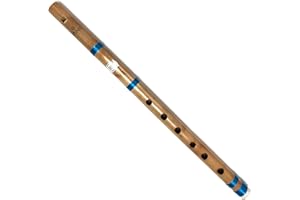 NM SELECT 17 inch G Scale Fipple Wooden Concert Bamboo Flute | Woodwind Musical Instrument Recorder Traditional Bansuri Hand Crafted Novelty Gifts | Fipple - Straight/End Blown