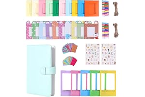 TONYLAIJIANTAO Instant Camera Accessories Bundle Compatible with Fujifilm Instax Mini 9 8 11 12 70 90 Camera Include Mini Photo Album, Film Frames, Wall Hang Frames, Border Stickers (Grün)