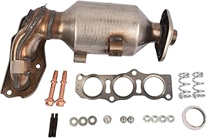 Dixhills Catalizzatore con kit di montaggio kit guarnizioni compatibile con C1 PM PN 1.0 107 PM PN 1.0 2005-2014, ricambio per 0342K0 0342K3 0342K8 0342L5 0342L3 1609158080