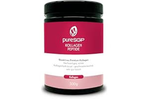 ‎PURESGP pureSGP Collagen [300g]: Purest Collagen in Pharmacy Quality - Bioactive Premium Peptides Made of High-Quality Collagen Hydrolysate With Vitamin C & Biotin - Neutral in Taste - Good Solubility