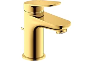 Duravit WA1010001034 Wave Robinet de lavabo, Or Poli