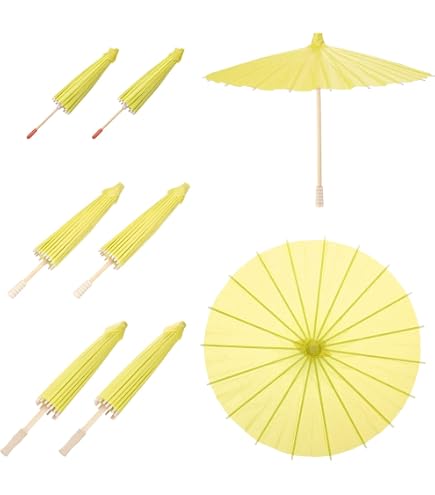 QUARKZMAN Papier-Schirme Set – 6 Stück In 20/30/40 Cm, Blau, Für DIY-Deko, Hochzeit & Fotografie