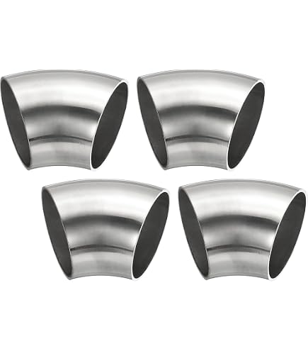 Tubo In Acciaio Inox V2A – Diametro 45 Mm, Lunghezza 500 Mm, Spessore 1,5 Mm, Superficie Grezza, Saldabile, Per Impianti Di Scarico E Uso Generico