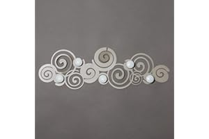 Arti & Mestieri Orfeo - Appendiabiti di Design 100% Made in Italy - in Ferro, 75 x 25 cm - Sabbia