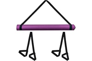 XYQMLY 2 Pcs Yoga Mat Strap, Adjustable Yoga Mat Carrier Strap Yoga Mat Sling, Multi-Purpose Yoga Mat Carrying Straps for Yoga, Pilates, Exercise,stretching, Fitness, Dance, Skiing, Snowboarding, Black,