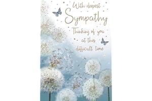 SPECIAL THOUGHTS Sad Loss - Gold Foiled Deepest Sympathy Card - Thinking of You