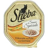 Sheba Schale Spéciale Frikassée mit Pute und Gemüse, 85 g