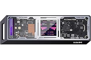 DOCKCASE&chizha Explorer Edition M.2 NVMe SSD Enclosure, supporta 10s PLP previene la perdita di dati in scrittura, USB 3.2 Gen 2 Type-C (10 Gbps), compatibile con NVMe PCIe, dimensioni 2230/2242/2260
