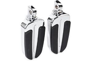 YHMTIVTU Highway Pegs Fußrasten Shifter Peg Fit für Harley Davidson FLH Touring FLST Softail Chrom