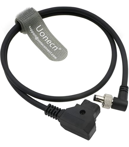 HangTon D-tap naar DC Barrel 5.5 2.1mm Haakse Stroomkabel voor SmallHD 702 Atomos Ninja Shogun Inferno Flame LILLIPUT Monitor V-mount 60cm