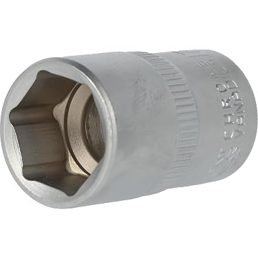 SATA Stecknuss 22 Mm 12-kant - 1/2" Antrieb, Chrom-Vanadium Stahl, Dünnwandig, Hochglanzverchromt