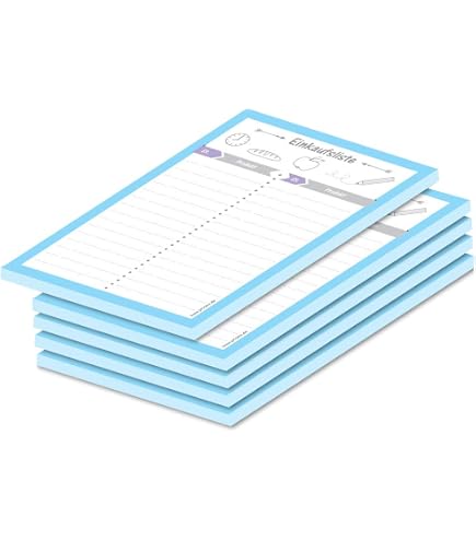 Einkaufszettel Einkaufsliste Block A5 50 Blatt Einkaufszettel Einkaufsliste Block A5 50 Blatt