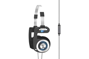 KOSS Inakustik Porta PRO - Ultra Portable w/mic & Remote, Black/Silver, One Size, 145193970