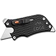 Outdoor Edge Slidewinder Utility Knife, Box Cutter, Screwdriver, Bottle Opener, Multi Tool (Black)